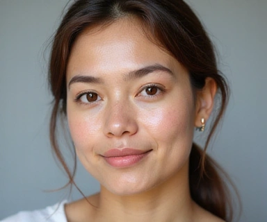 Same person with clear, radiant skin after transformation